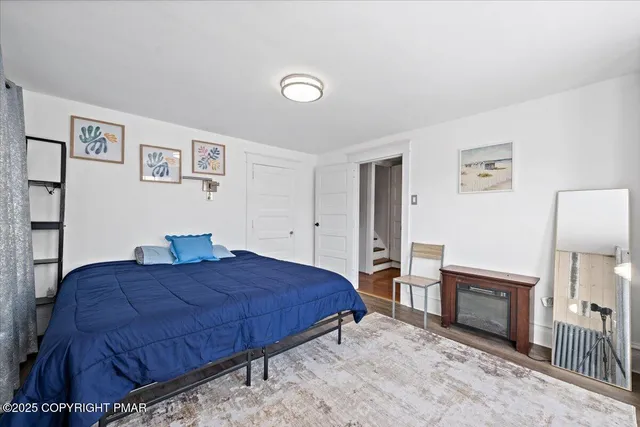 a chair and table in a room