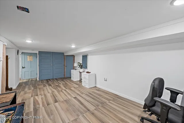 a outdoor living space with furniture and garden view