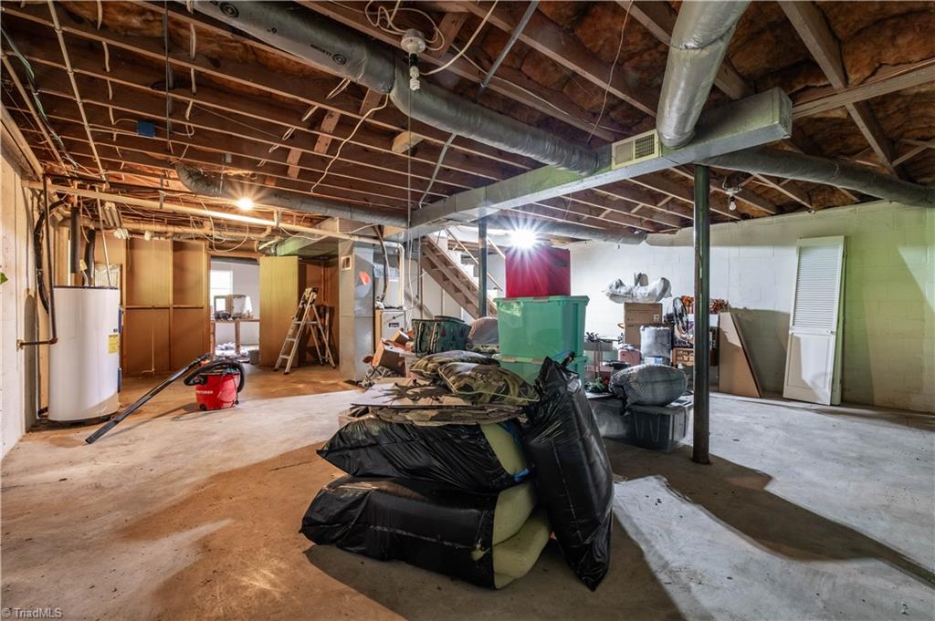 216 Brookwood Drive Elkin, NC 28621 - Photo 17 of 22 Unfinished basement