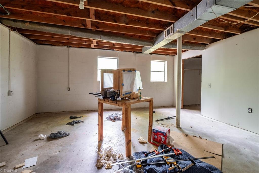 216 Brookwood Drive Elkin, NC 28621 - Photo 18 of 22 Unfinished basement