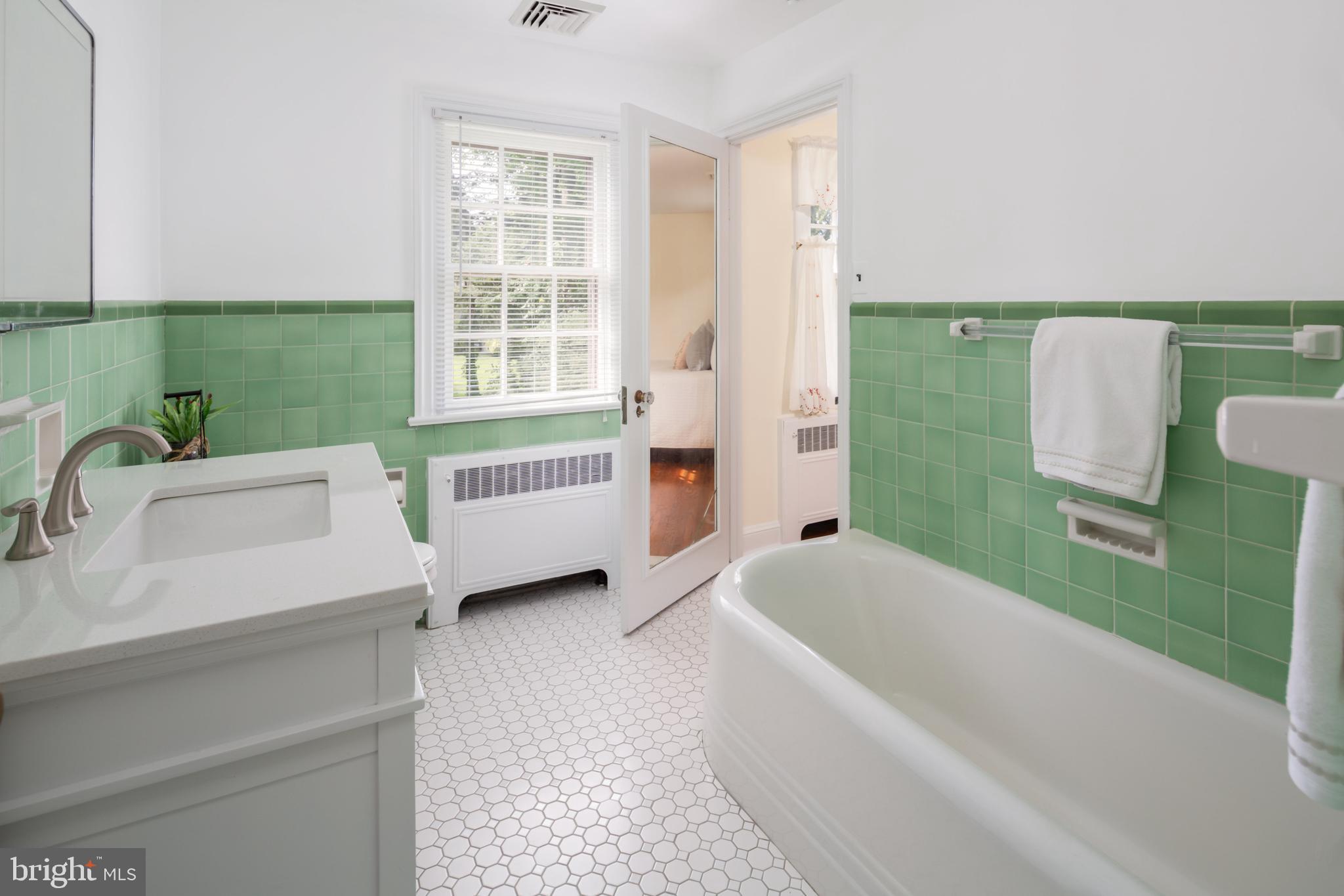 1333 Medford Road Wynnewood, PA 19096 - Photo 18 of 32 Hall Bathroom, Attached to Bedroom Three.