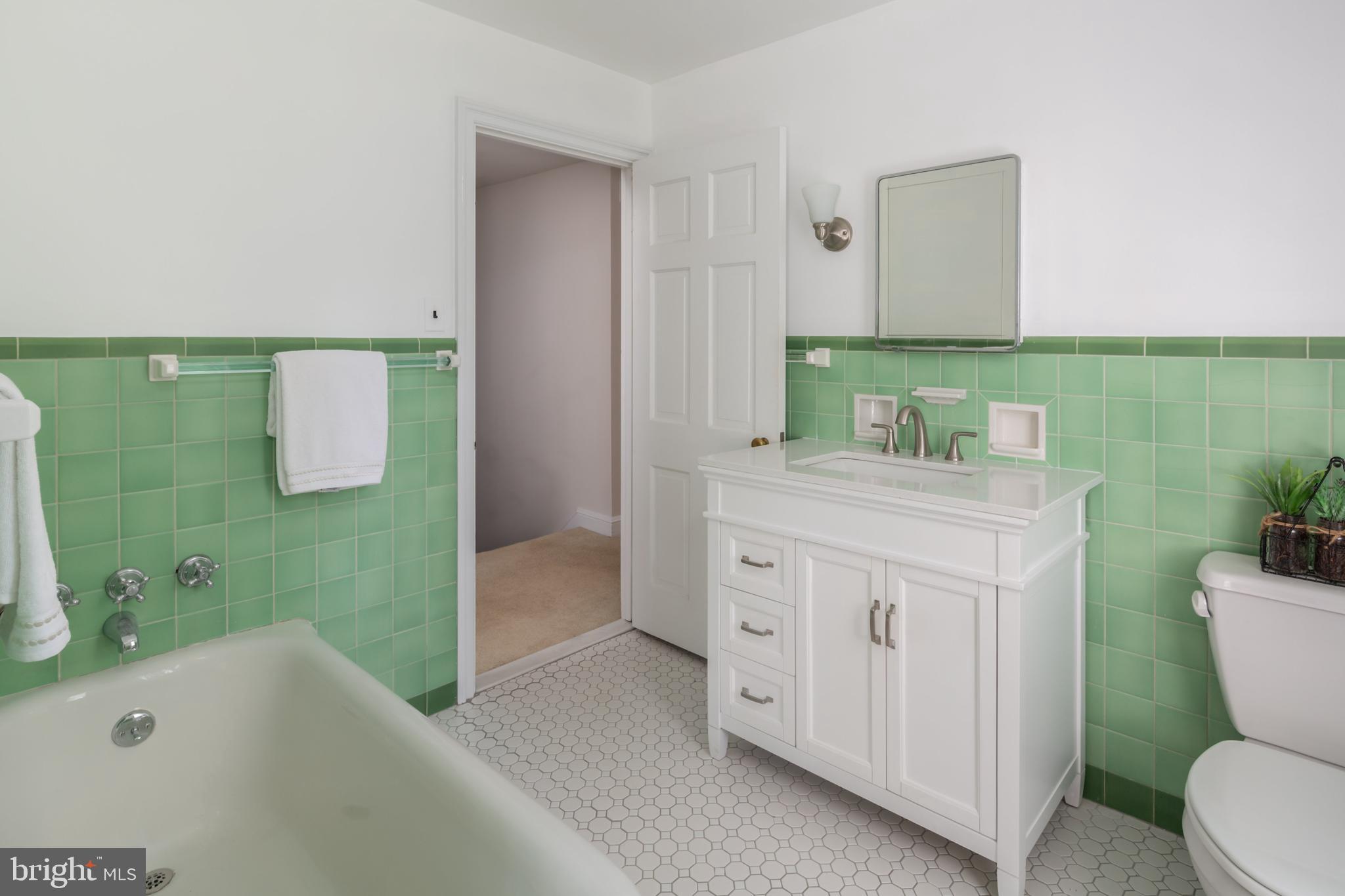 1333 Medford Road Wynnewood, PA 19096 - Photo 19 of 32 Hall Bathroom, Attached to Bedroom Three.