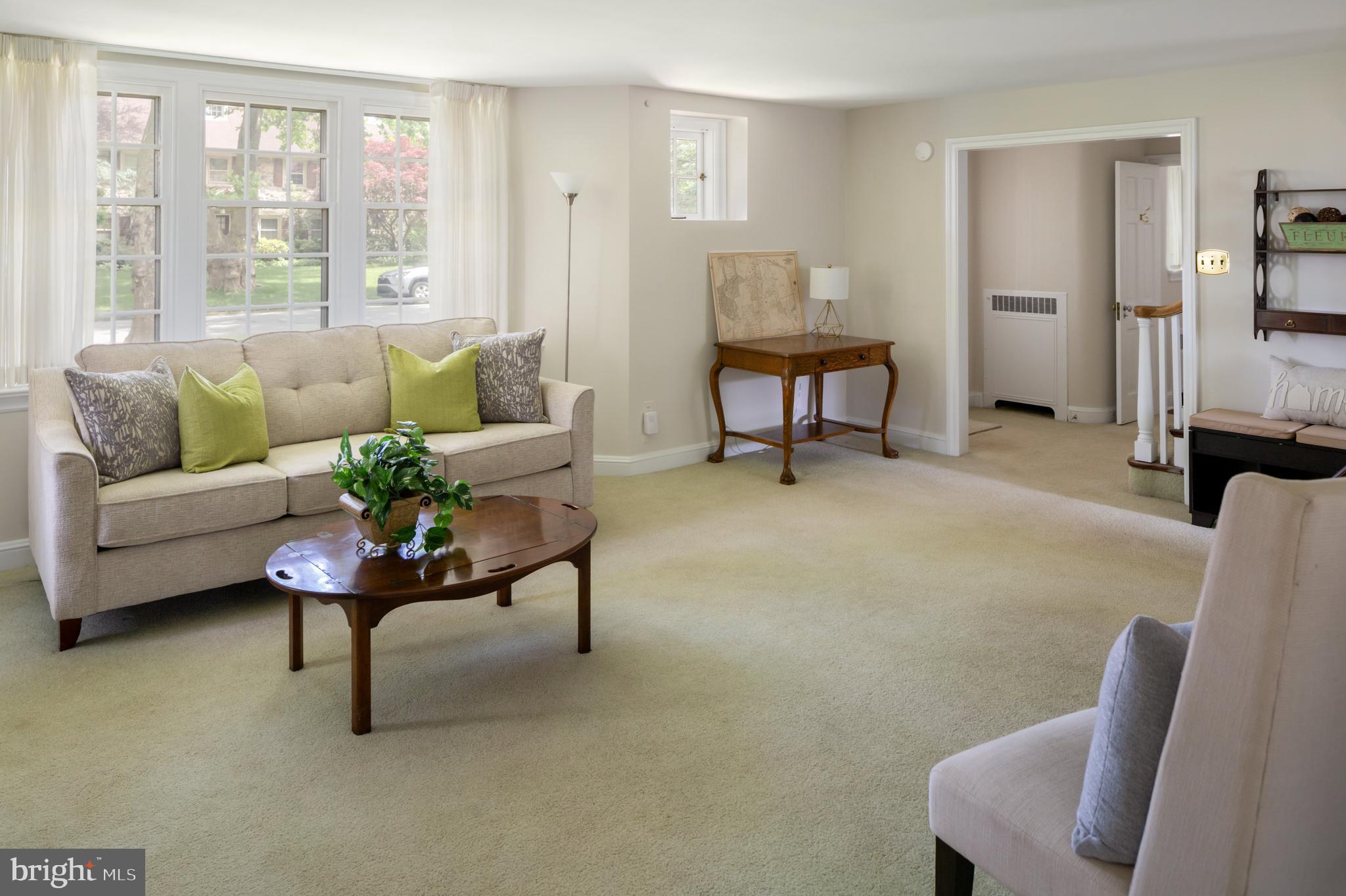 1333 Medford Road Wynnewood, PA 19096 - Photo 5 of 32 Living Room with lots of windows.