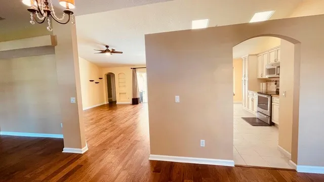 a view of a storage & utility room with stairs