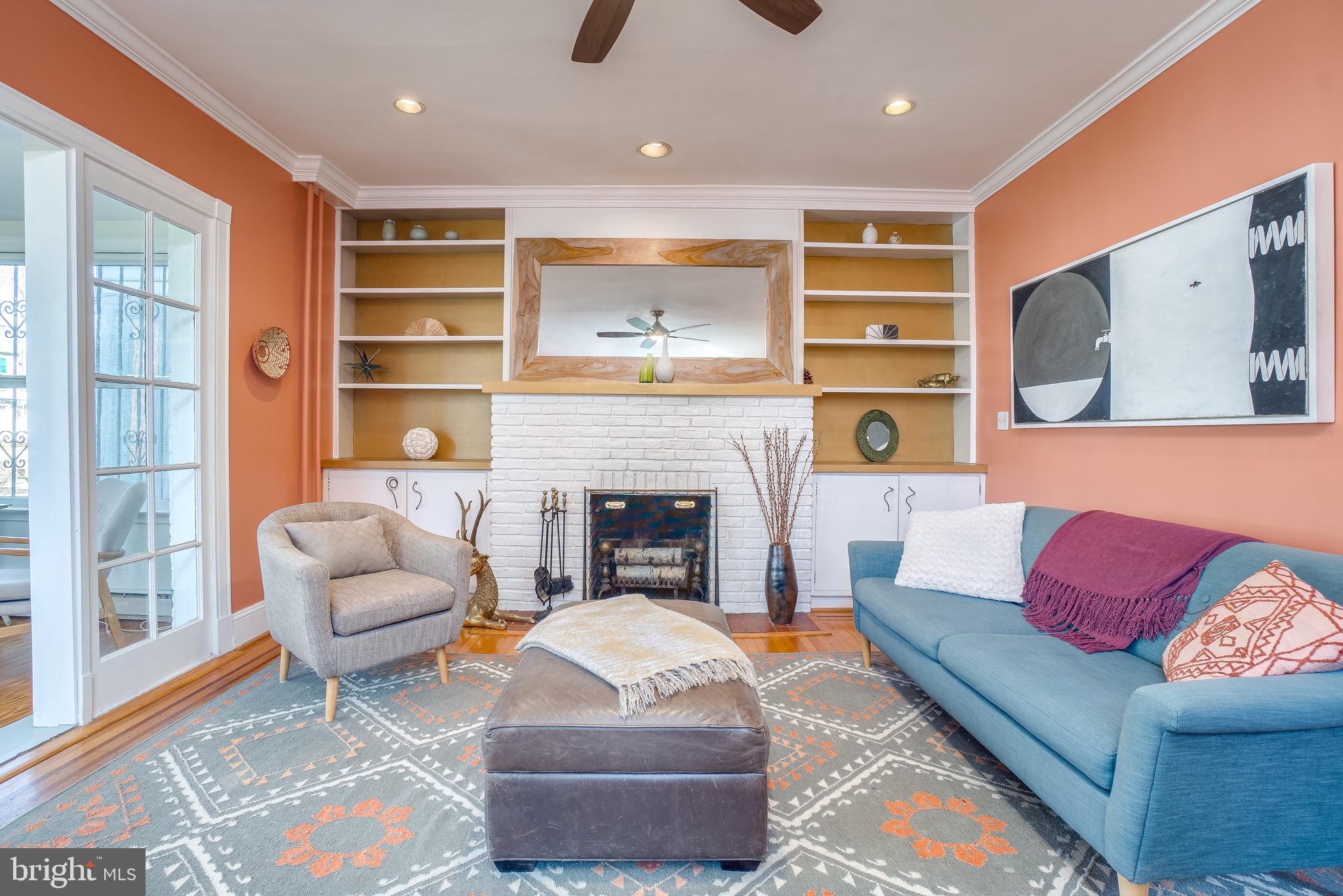 3519 Newland Road Baltimore, MD 21218 - Photo 8 of 44 Wood burning fireplace and built-ins