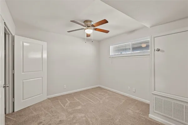 a view of an empty room