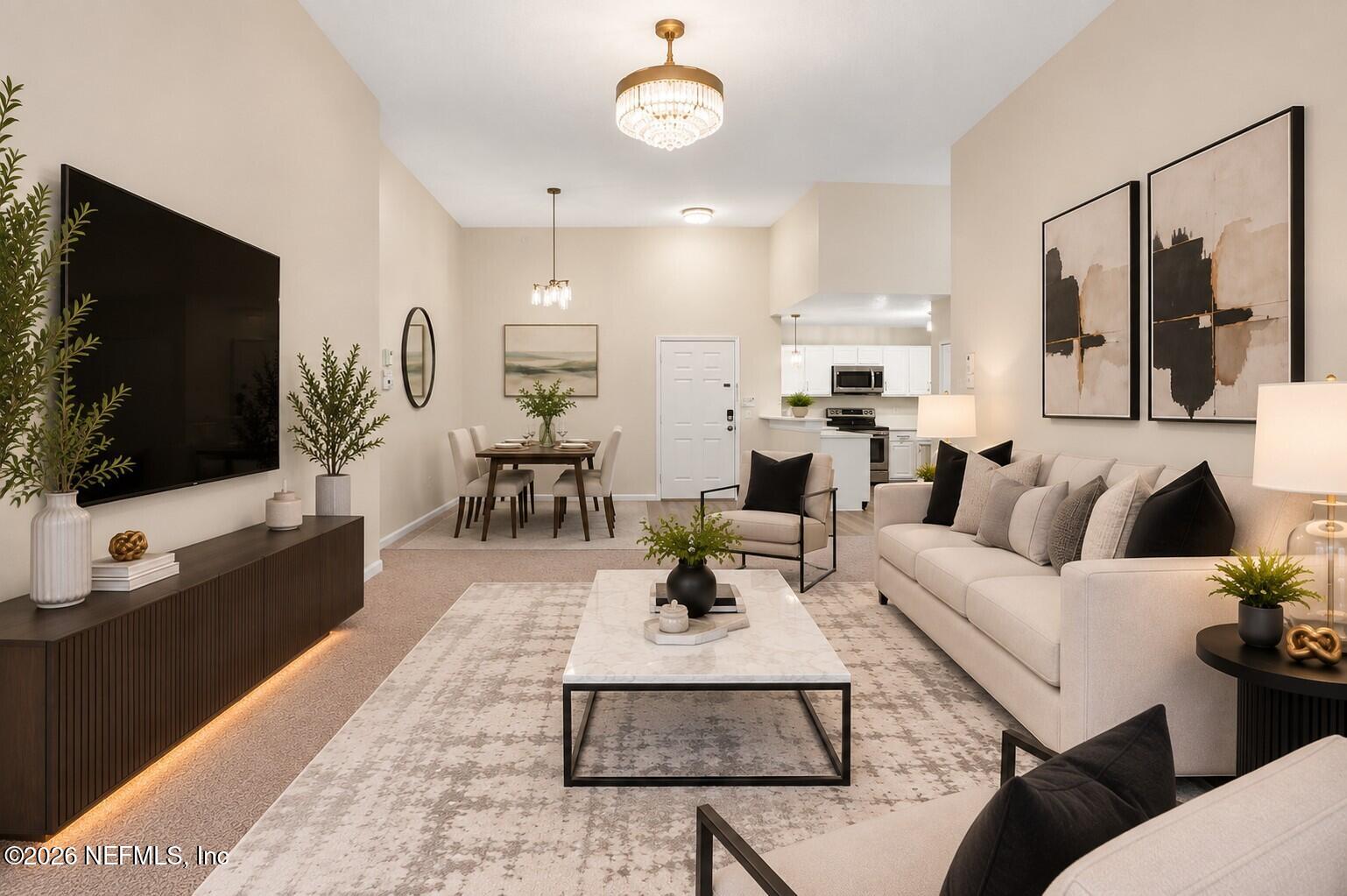 7920 Merrill Road, Unit 615 Jacksonville, FL 32277 - Photo 13 of 28 Virtualy Staged Living Room