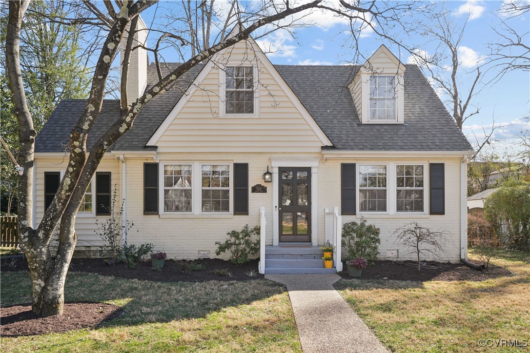 7501 Glebe Road Henrico, VA 23229 - Photo 1 of 19 Cape cod-style house with roof with shingles, a ch