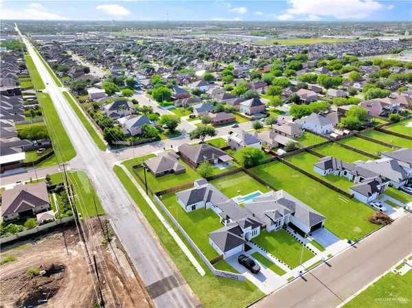 an aerial view of a city