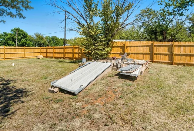 a view of a bench in roof deck