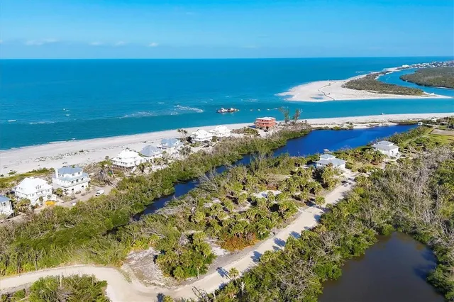 a view of a lake with a city