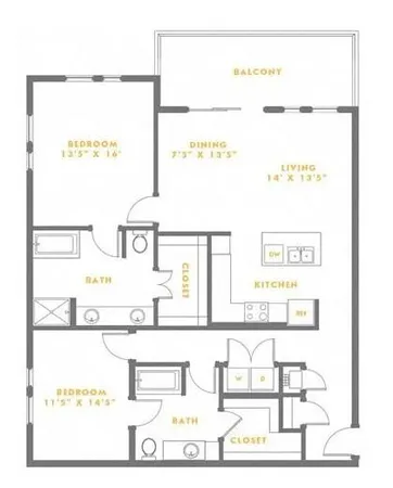 $2,321 | 2144 Peachtree Road, Unit 401, Atlanta, GA 30309