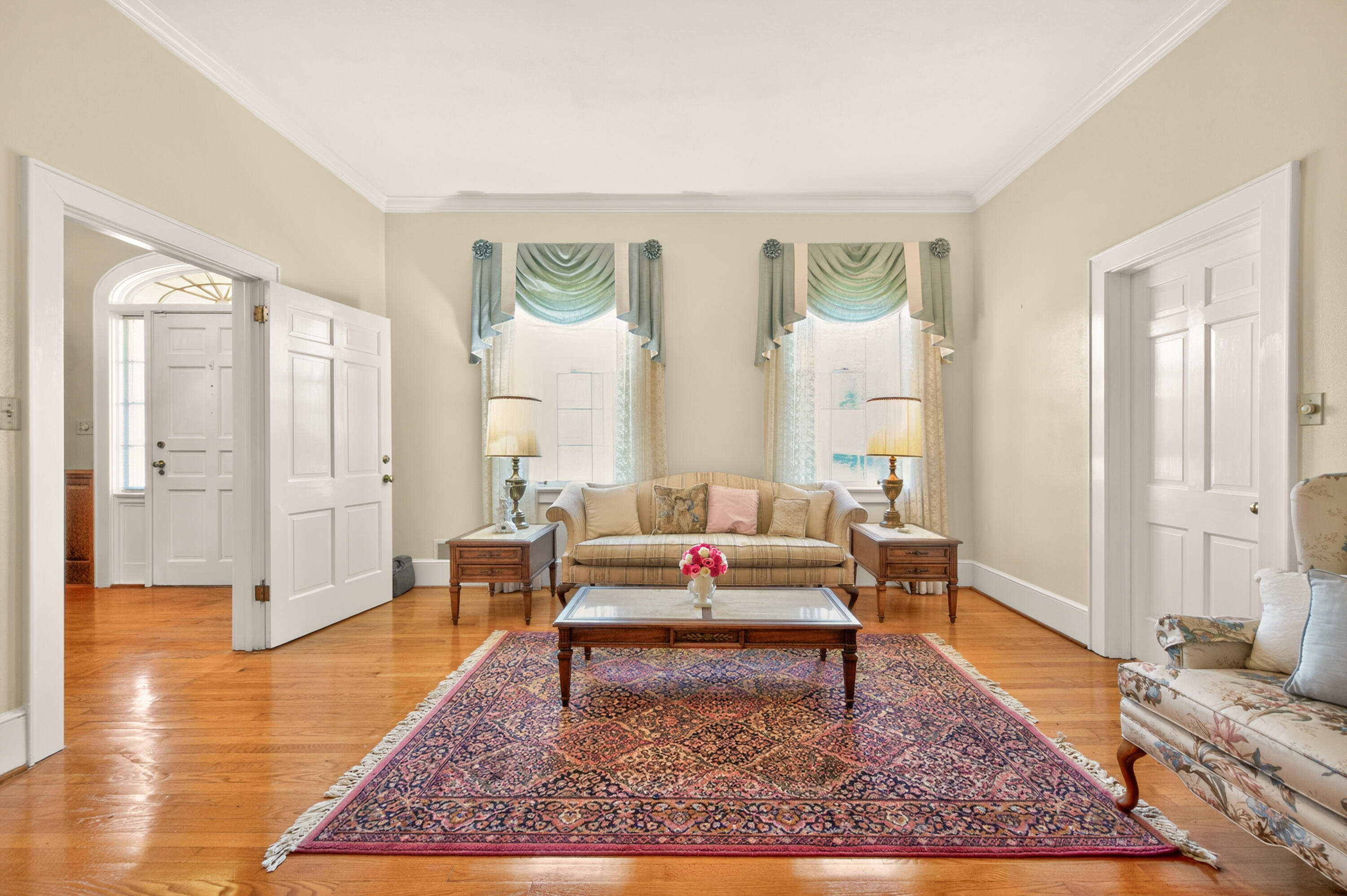 4322 Rosecrest Road Roanoke, VA 24018 - Photo 16 of 36 a living room with furniture and a rug