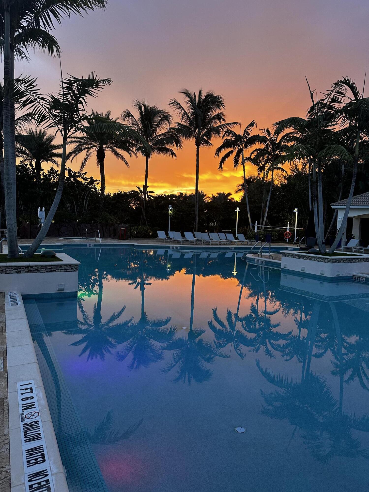 4531 Bocaire Boulevard Boca Raton, FL 33487 - Photo 46 of 61 Sunset over pool