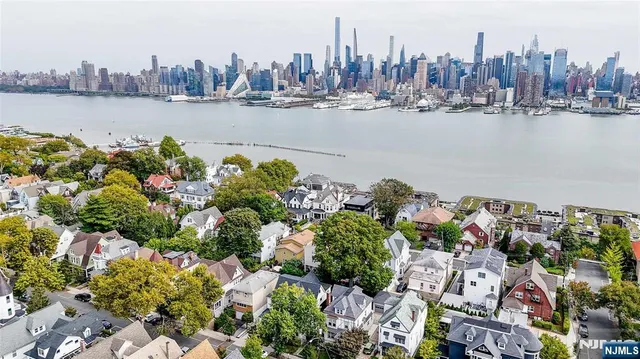 a view of lake and city