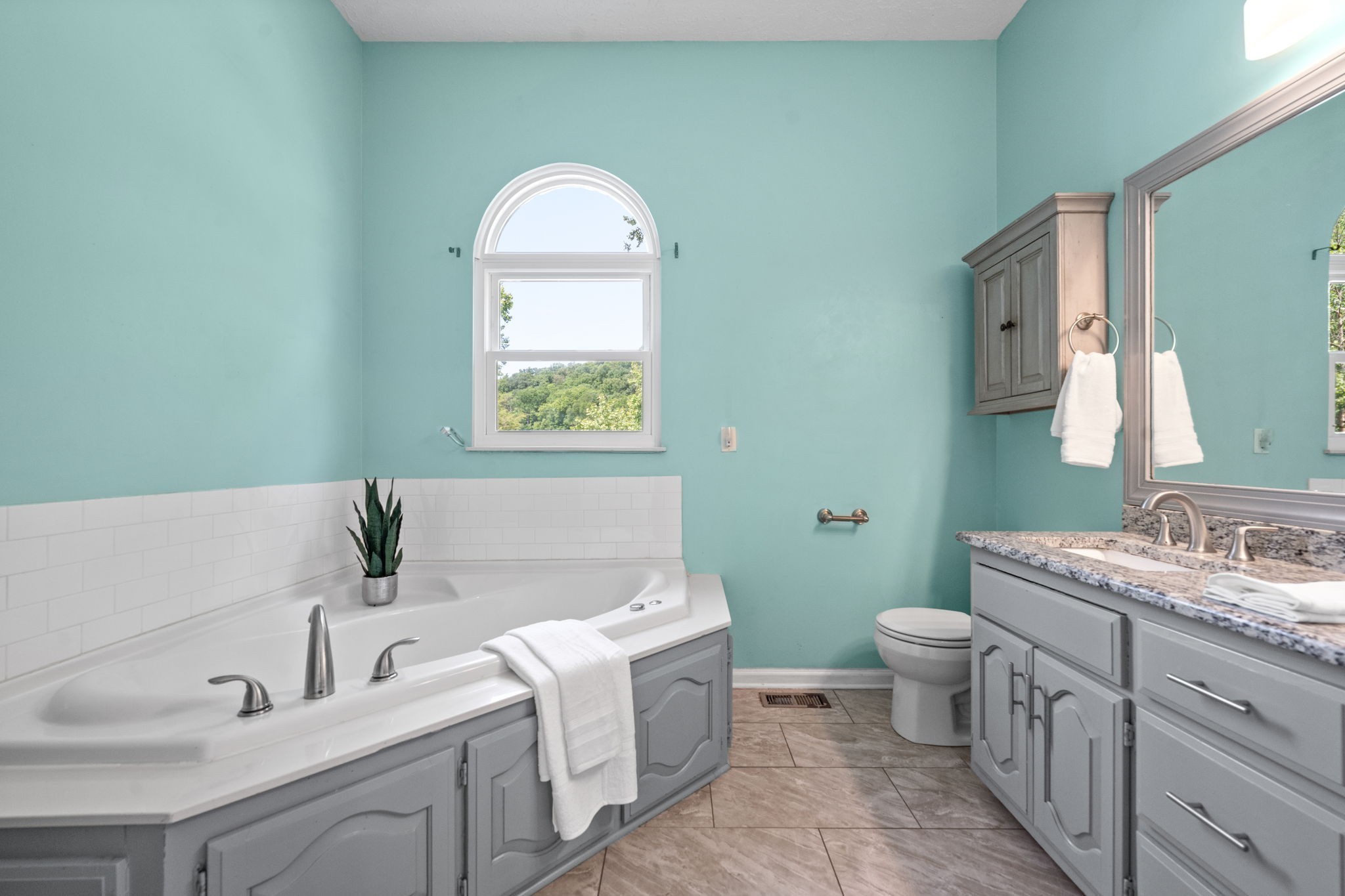4178 Highway 49 Tennessee Ridge, TN 37178 - Photo 24 of 38 a bathroom with a toilet sink and mirror
