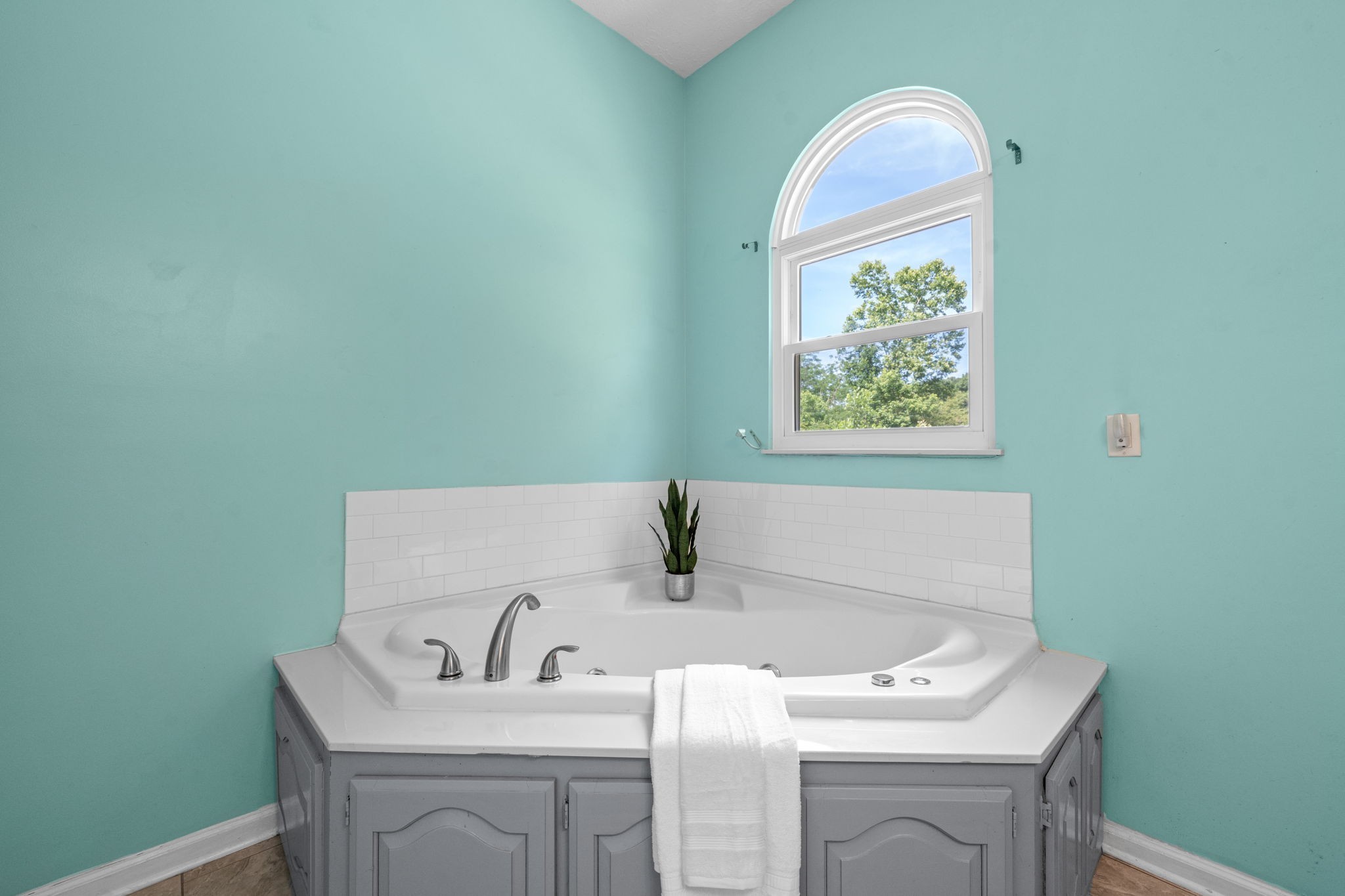 4178 Highway 49 Tennessee Ridge, TN 37178 - Photo 26 of 38 a bathroom with a sink and a mirror