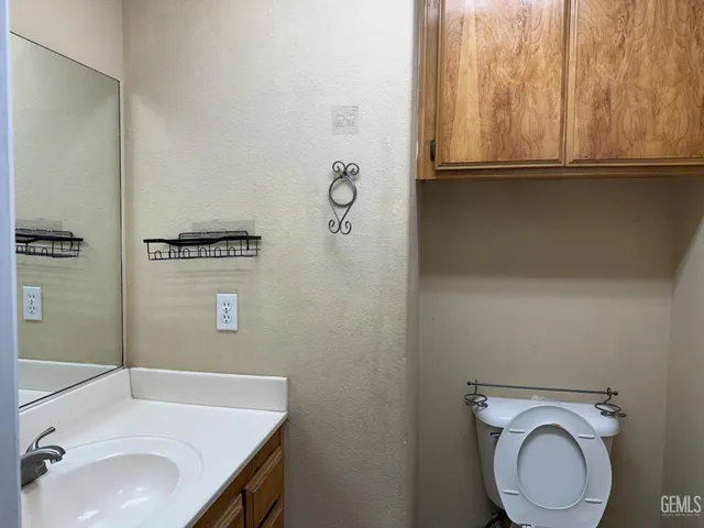 a bathroom with a sink and a toilet