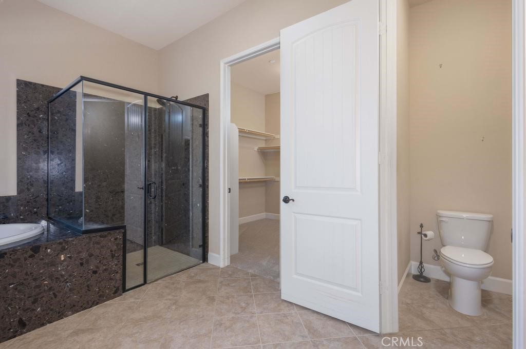 1647 Via Rojas Hemet, CA 92545 - Photo 18 of 29 a bathroom with a shower and a toilet