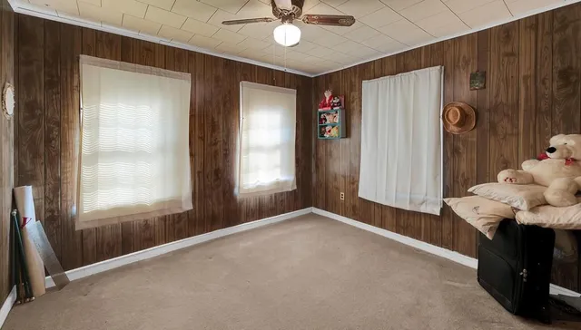 a view of a livingroom with a window