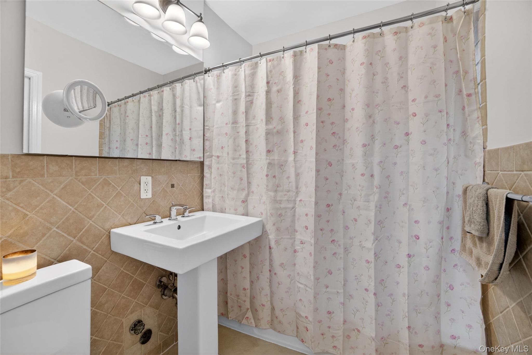 824 Palmer Road, Unit 1F Bronxville, NY 10708 - Photo 19 of 26 a bathroom with a sink a mirror and a toilet