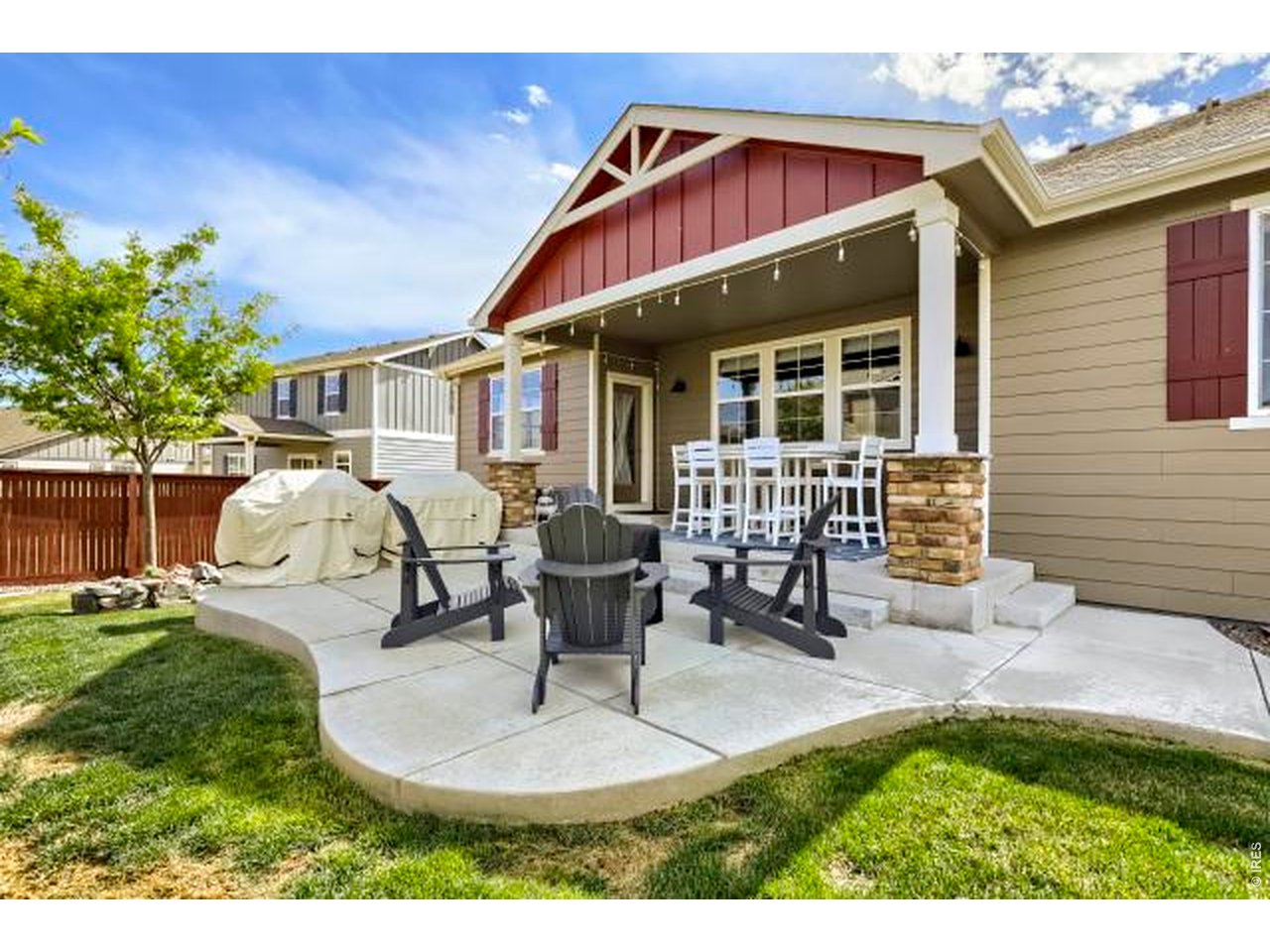 2169 Day Spring Drive Windsor, CO 80550 - Photo 28 of 39 a view of a house with backyard porch and sitting area