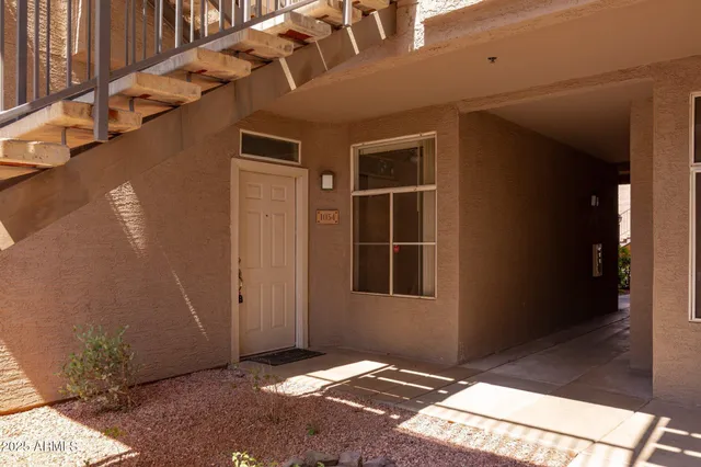 a view of an front door