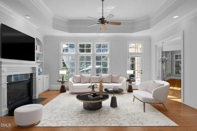 a kitchen with stainless steel appliances granite countertop a stove refrigerator and cabinets