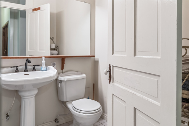 21 North Main Street Kingston, UT 84743 - Photo 42 of 107 Bathroom with toilet and tile patterned flooring