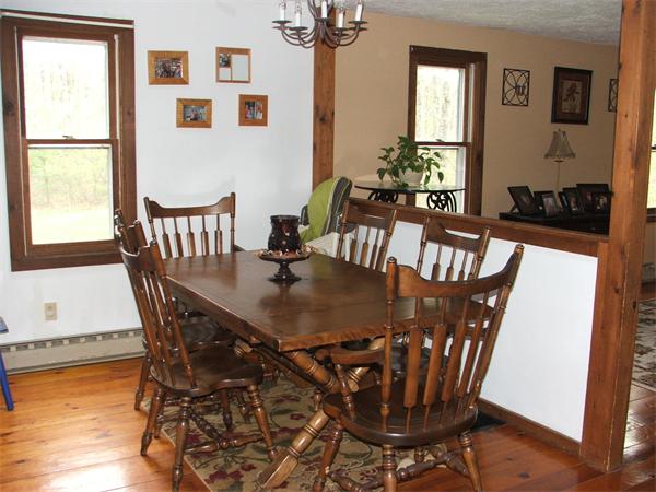 148 Adams Road Oakham, MA 01068 - Photo 9 of 14 a view of a dining room with furniture window and wooden floor