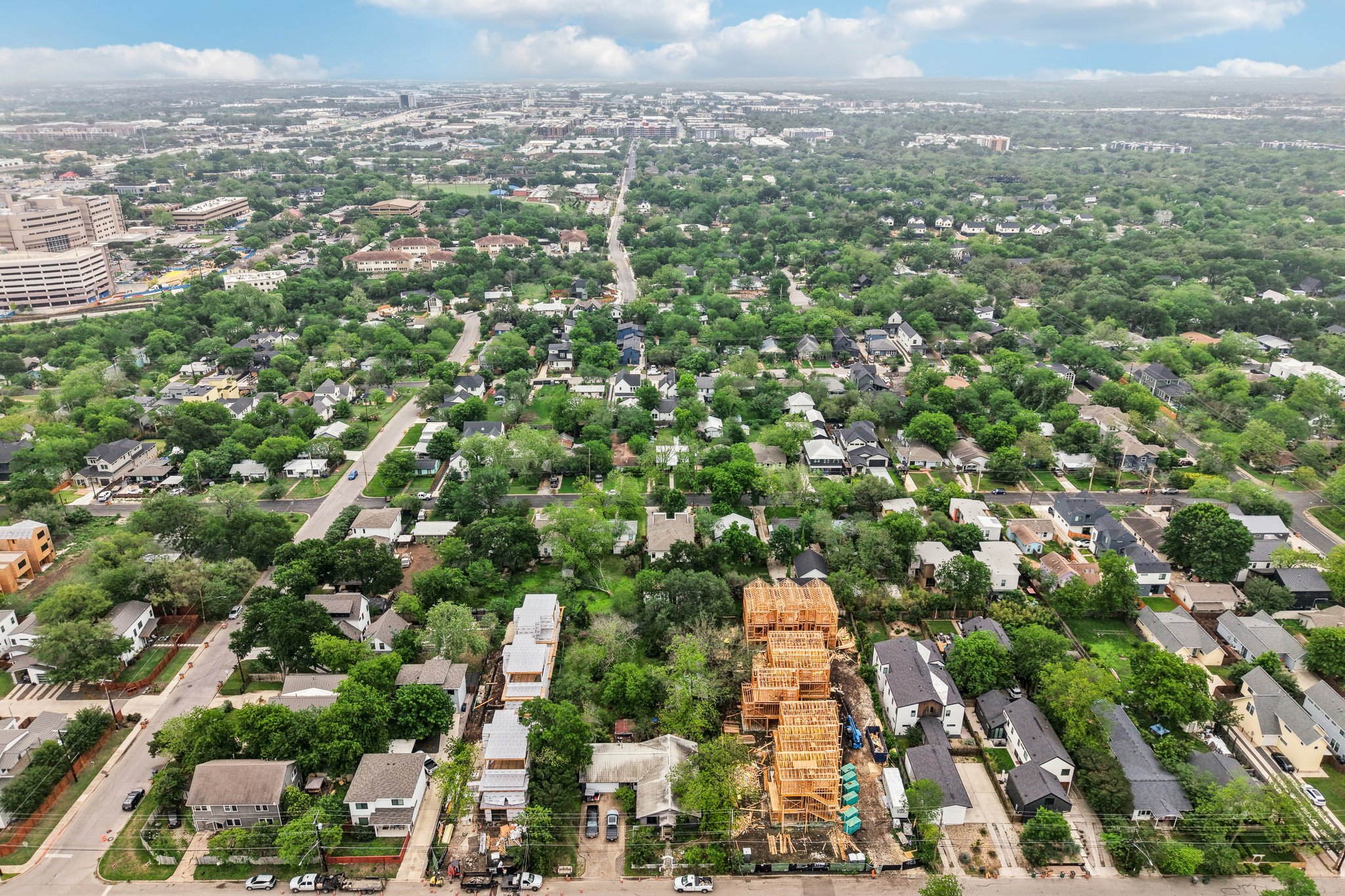 4411 Banister Lane Austin, TX 78745 - Photo 14 of 24 an aerial view of residential houses with city view
