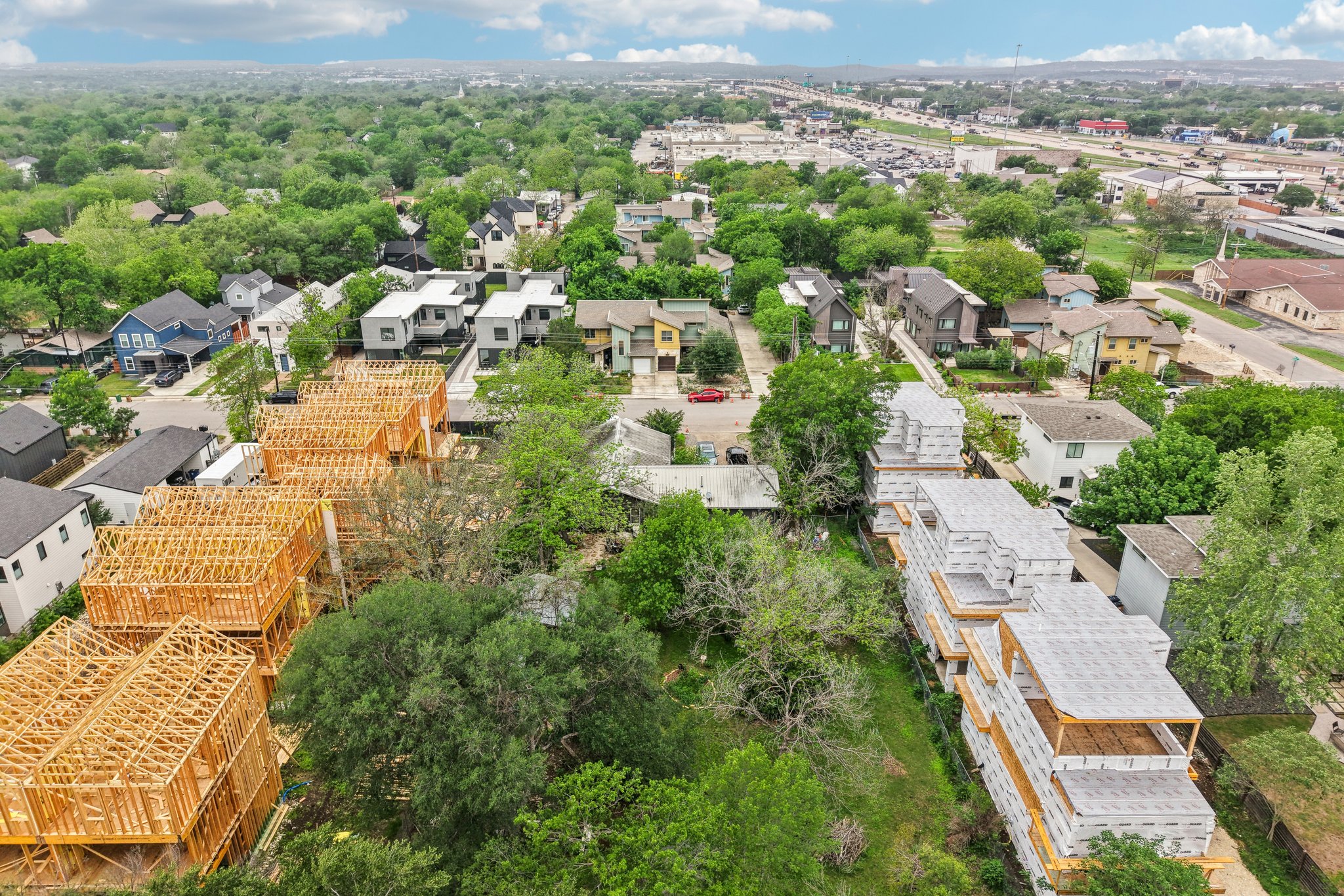 4411 Banister Lane Austin, TX 78745 - Photo 18 of 24 an aerial view of residential houses with outdoor space