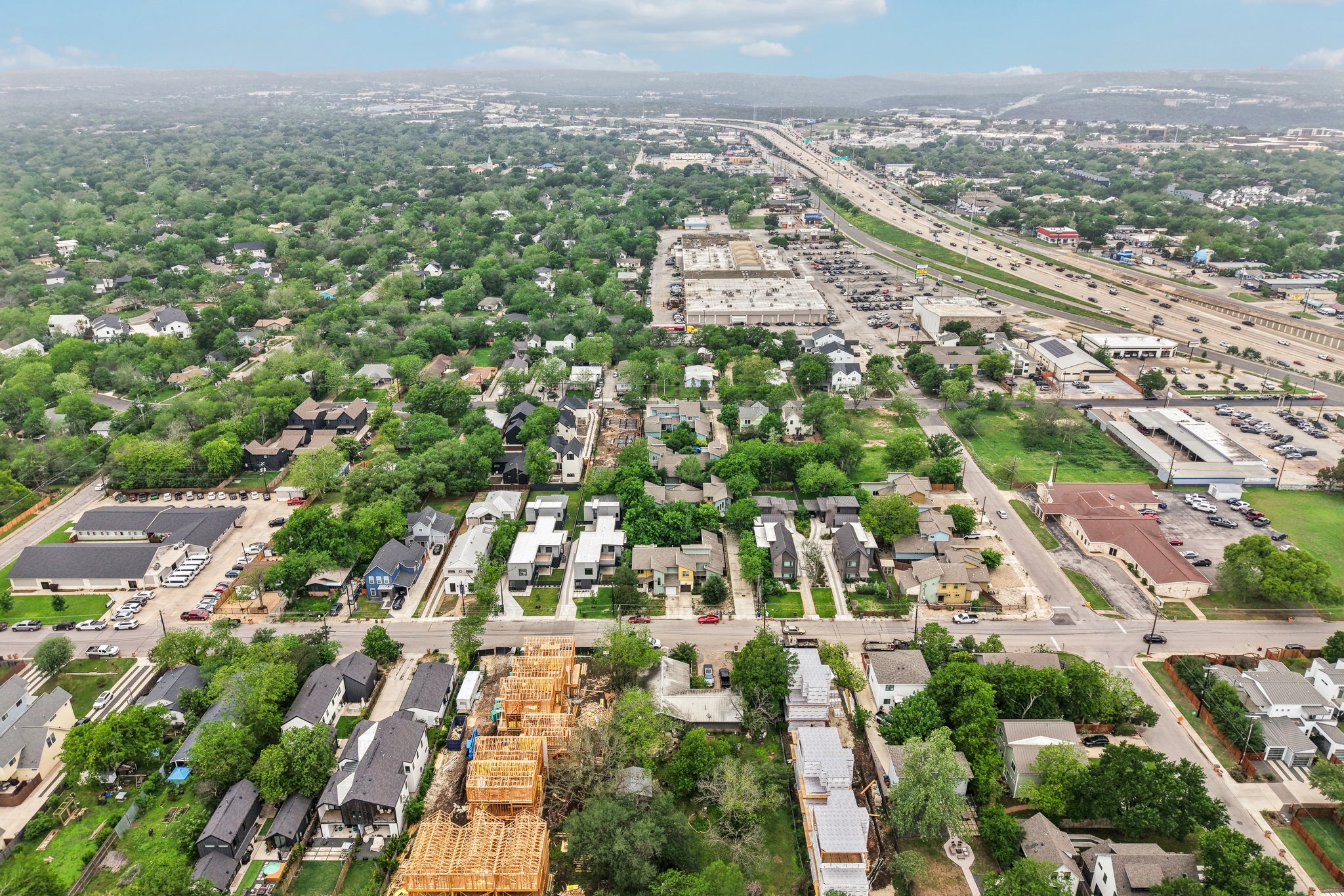 4411 Banister Lane Austin, TX 78745 - Photo 22 of 24 an aerial view of residential building with green space