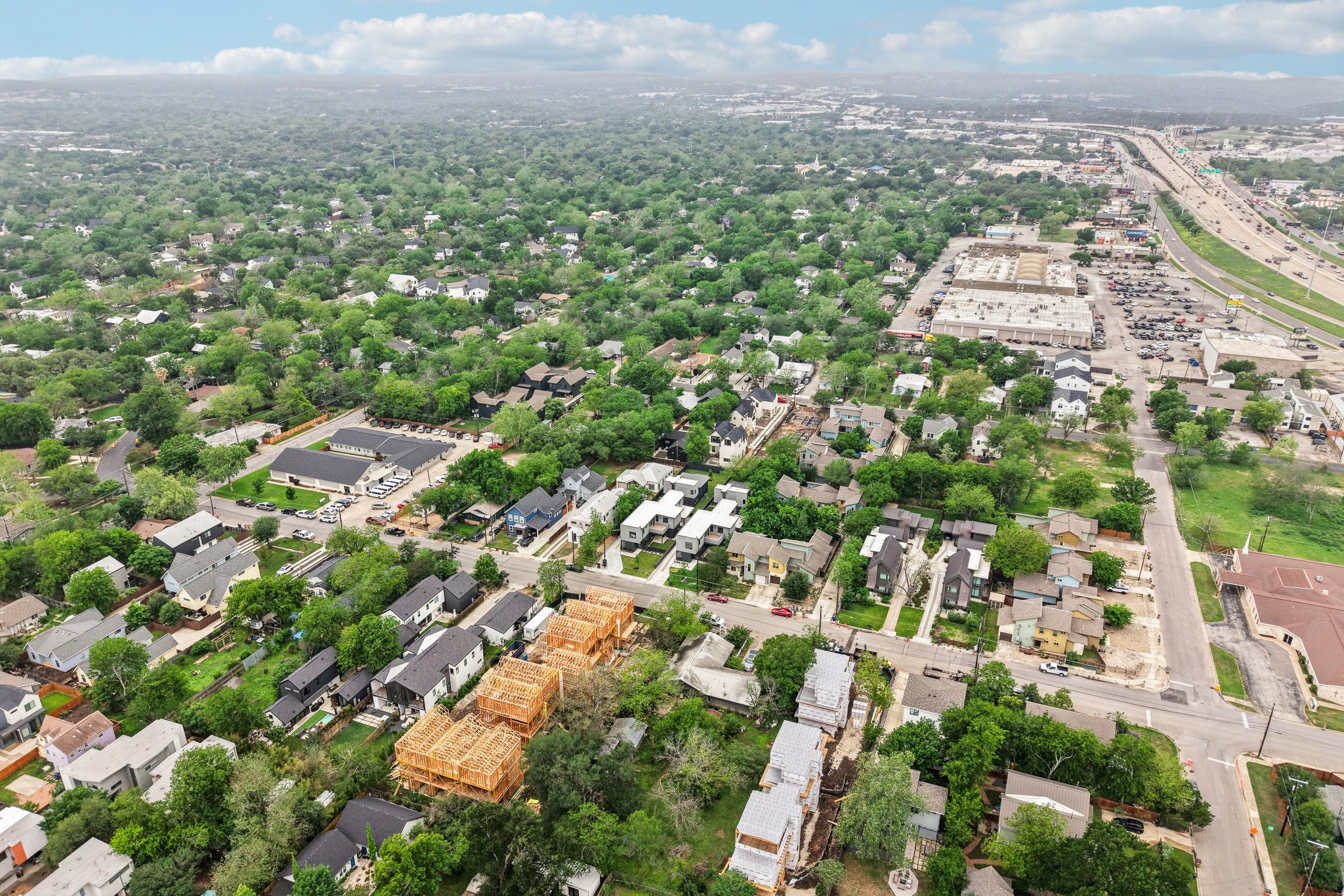 4411 Banister Lane Austin, TX 78745 - Photo 23 of 24 an aerial view of residential houses with city view