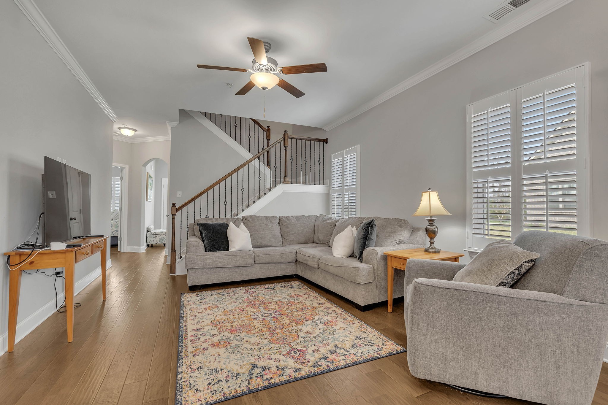 342 Buckner Cir Mount Mount Juliet, TN 37122 - Photo 7 of 40 a living room with furniture and a wooden floor