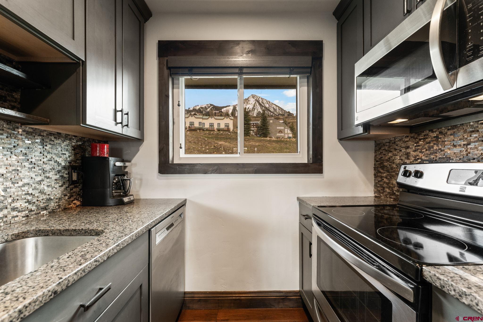 18 Crystal Road, Unit 5B Crested Butte, CO 81225 - Photo 10 of 25 a kitchen with a stove and a sink