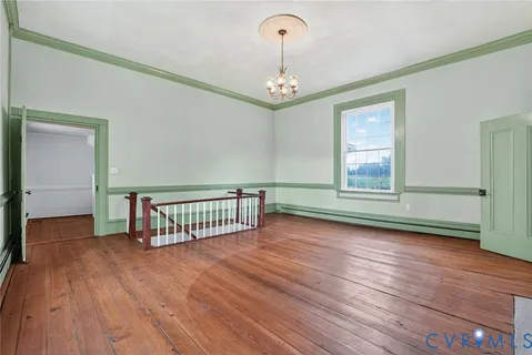 a view of a room with shelves