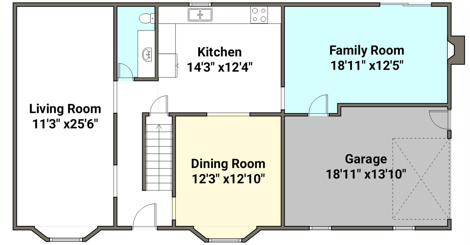 162 Ridgeview Road Blue Ridge, VA 24064 - Photo 31 of 32 Entry Level Floor Plan
