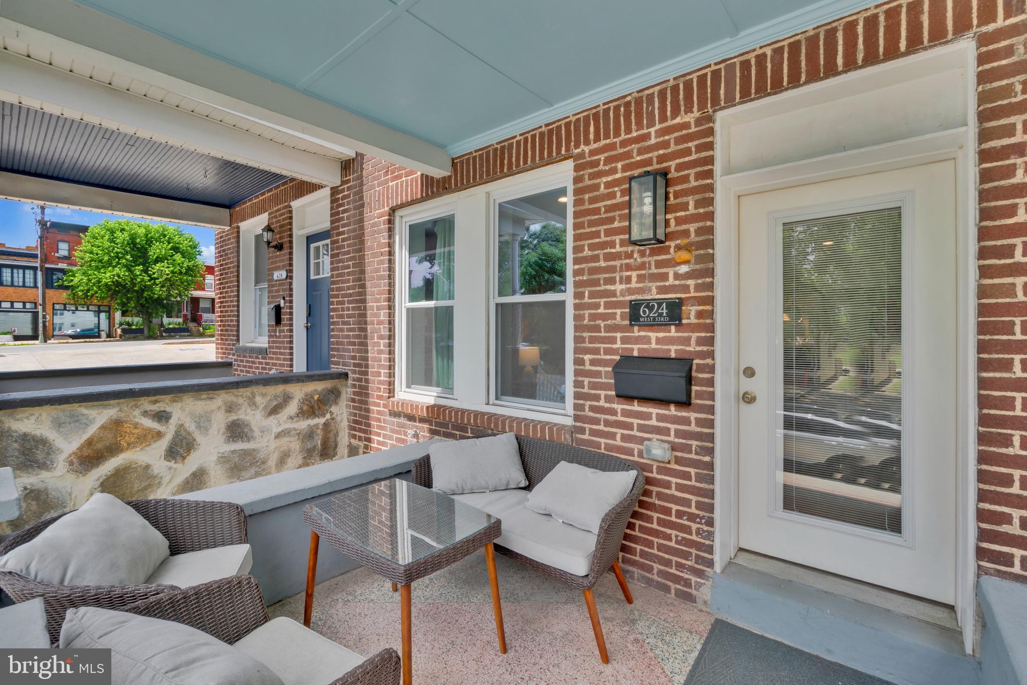 624 West 33rd Street Baltimore, MD 21211 - Photo 4 of 36 Enjoy the Covered Front Porch