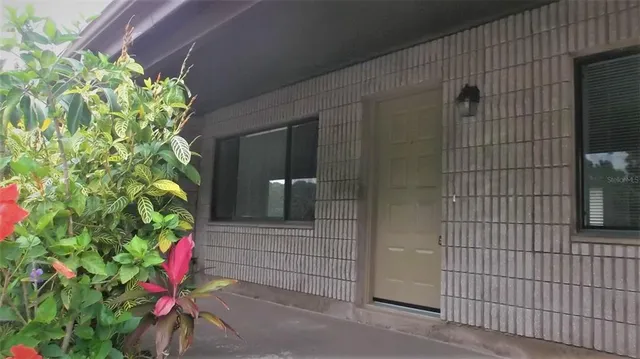 a backyard of a house