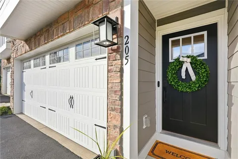 a view of a door of the house