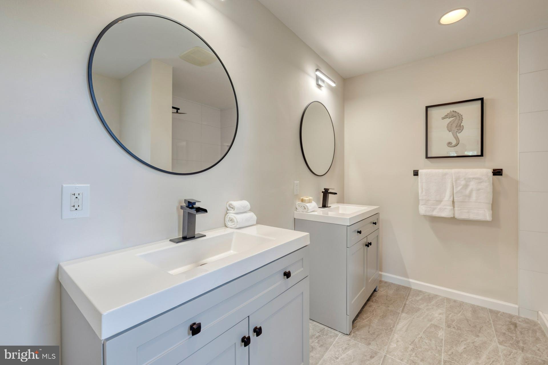 7716 Fordson Road Alexandria, VA 22306 - Photo 25 of 48 Gorgeous, all new primary bath w/ walk in shower