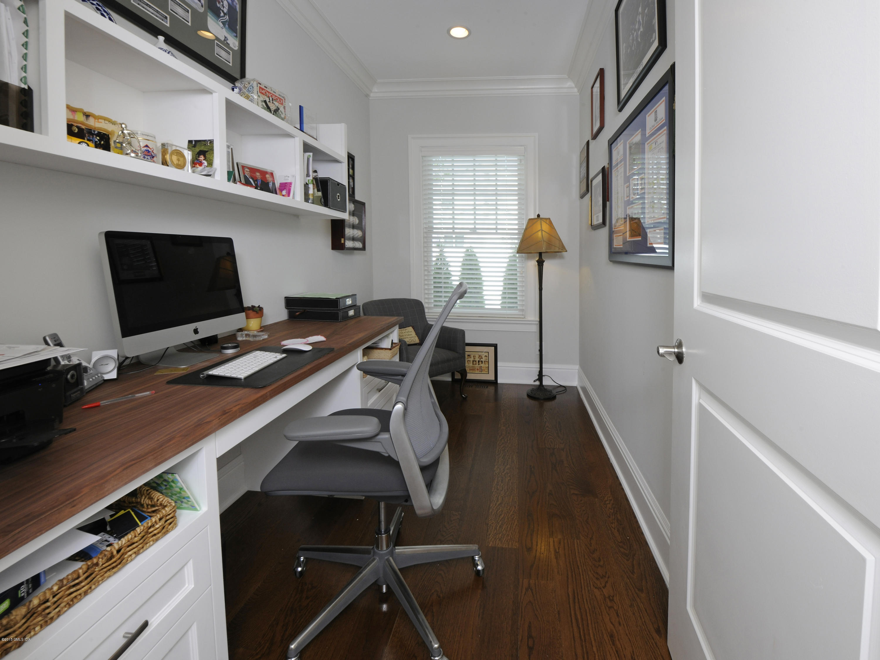 6 Elizabeth Lane Riverside, CT 06878 - Photo 17 of 20 a view of a workspace with furniture and stairs