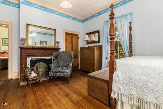 a view of a balcony with wooden floor