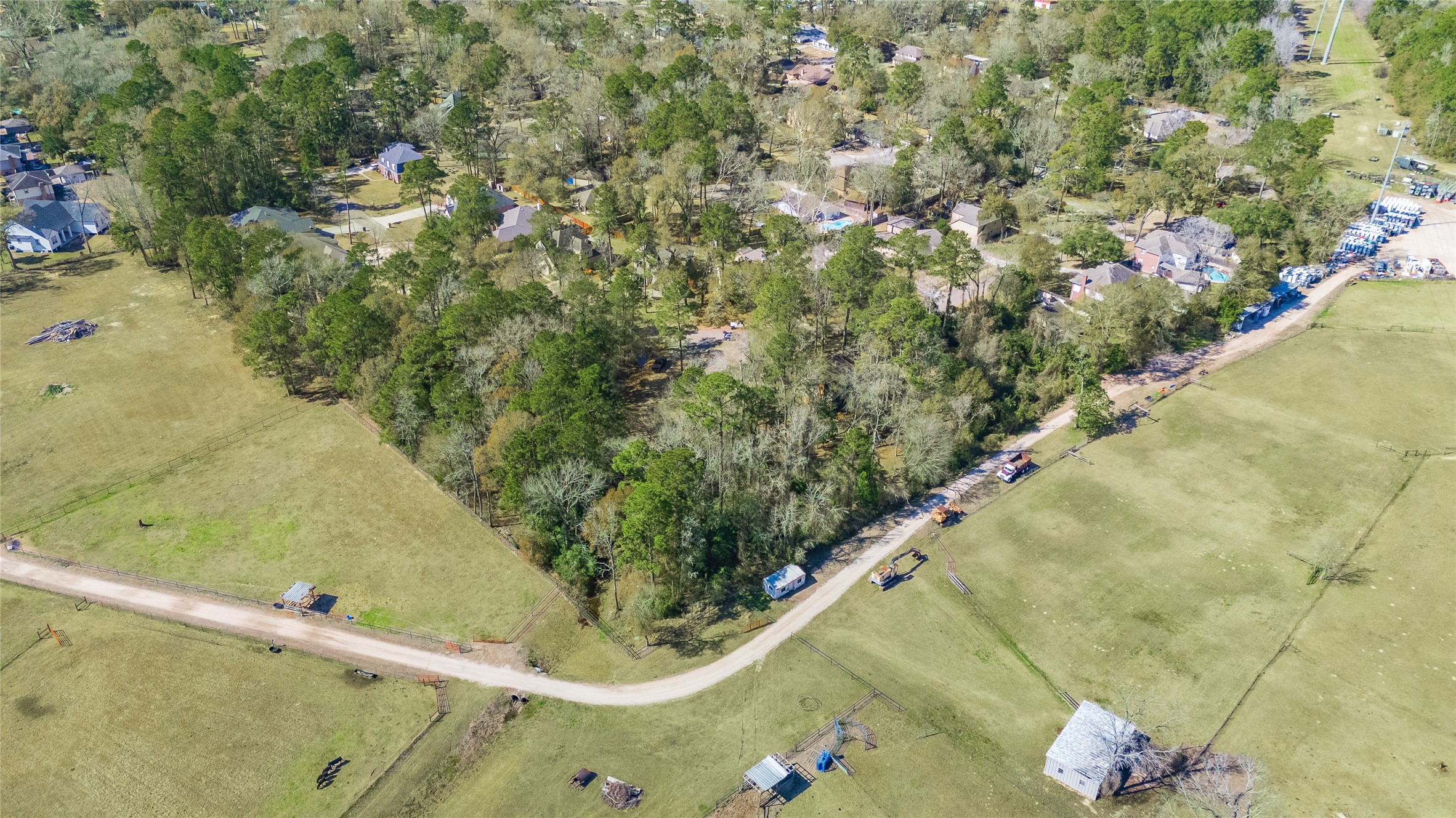 26 Holly Springs Drive Conroe, TX 77302 - Photo 8 of 32 a view of a yard with plants