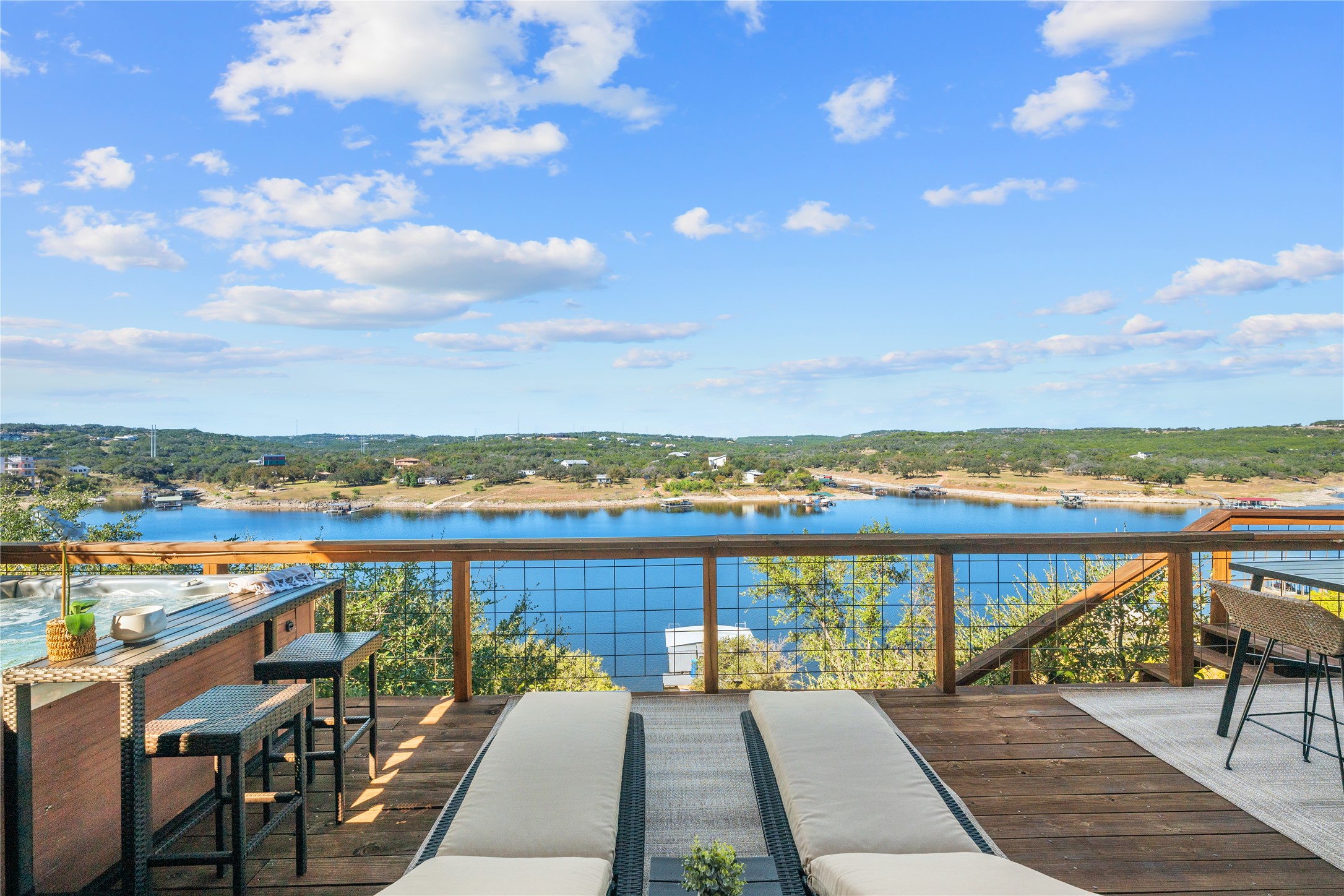 19645 Lakehurst Loop Spicewood, TX 78669 - Photo 24 of 40 Lounge Deck featuring a water view