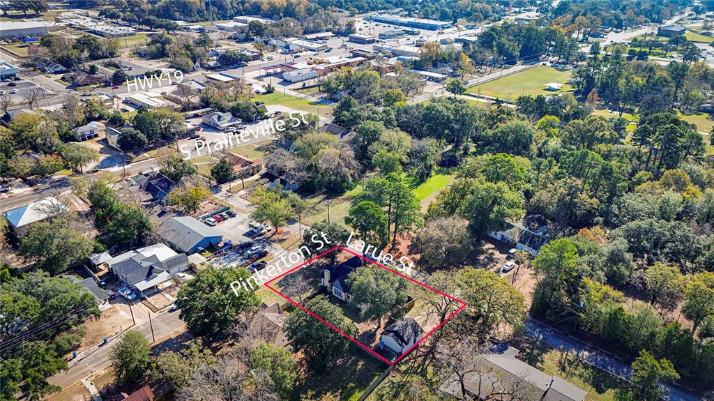 226 South Pinkerton Street Athens, TX 75751 - Photo 33 of 35 an aerial view of residential houses with outdoor space and swimming pool