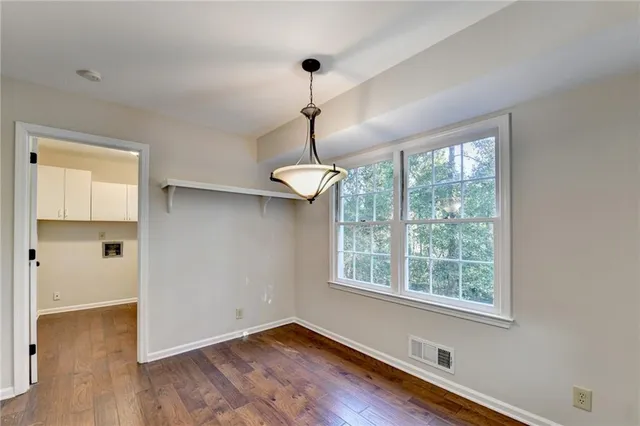 a view of an empty room