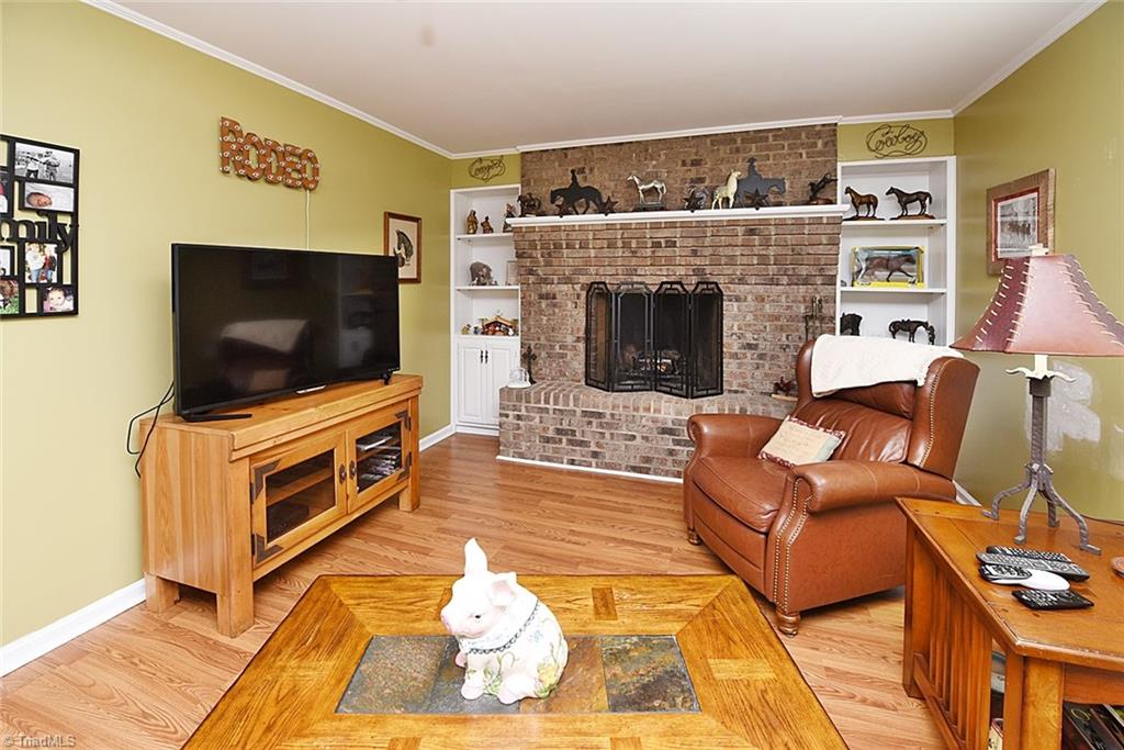 1191 Pullman Drive Rural Hall, NC 27045 - Photo 17 of 23 downstairs view around fireplace