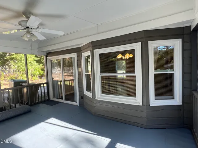 a view of an entryway with a window